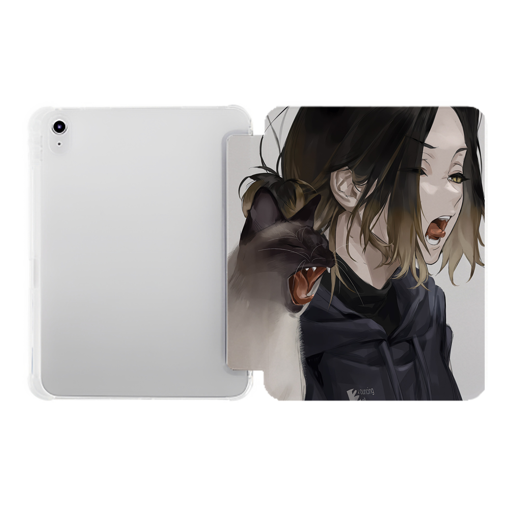 （画像用） ハイキュー!! Haikyu!! IPad ケース ペン収納付き 三つ折りスタンド PUレザー×シリコン 対応機種9.5/10.5/10.9インチ